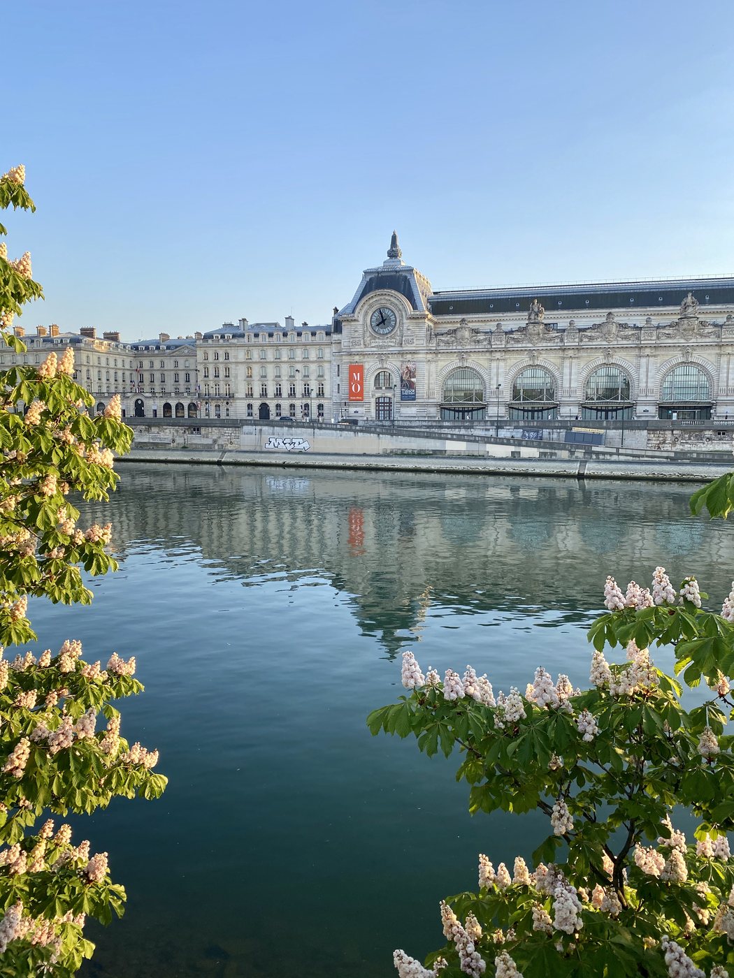 The Musée d'Orsay by the Seine in Paris